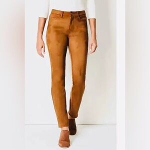 J. Jill Brown Pants with Straight Leg Size 2P